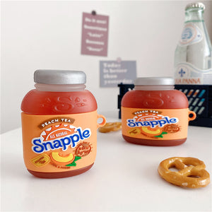 Snapple Peach Tea Airpods Case Cover for 1/2/pro