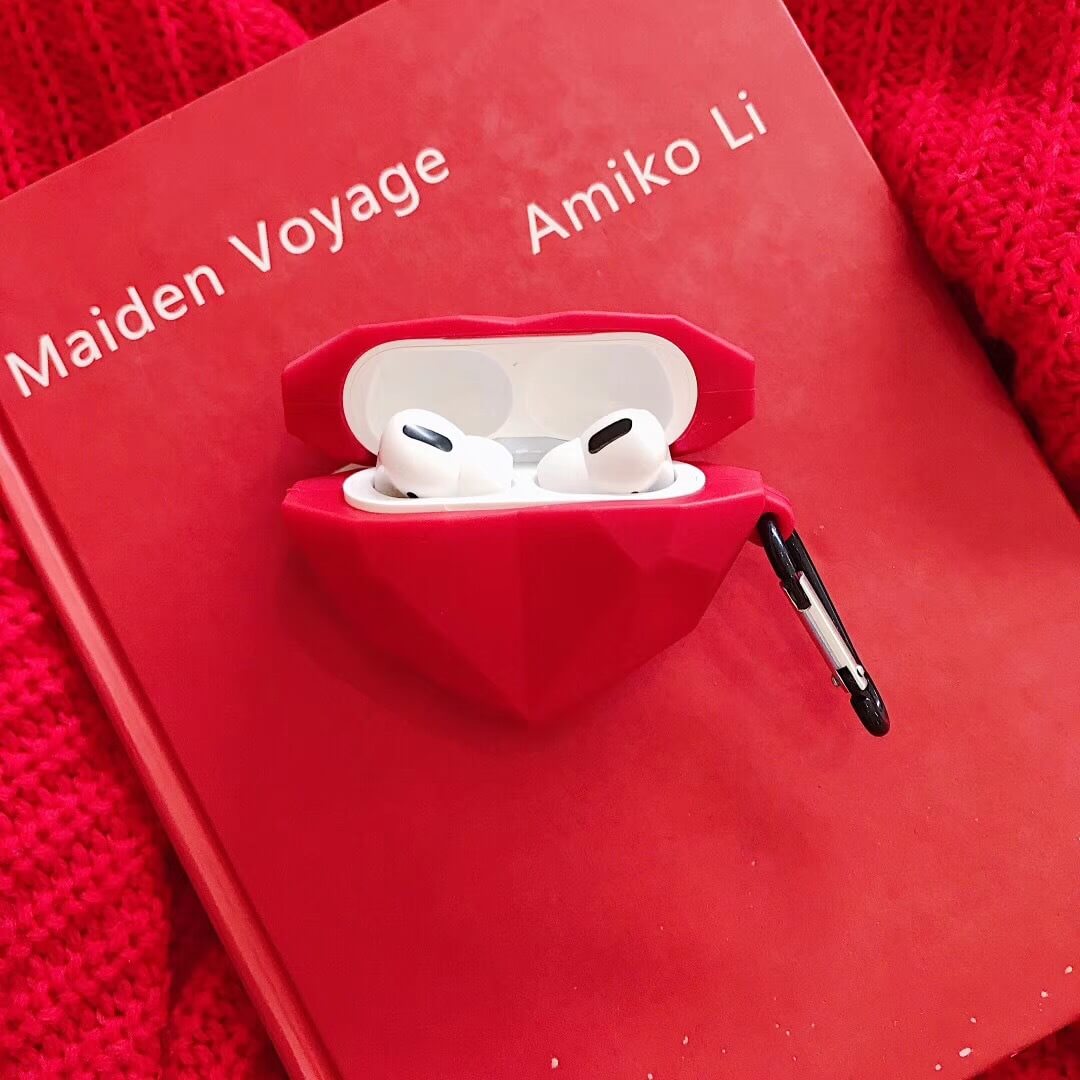 Red Diamond Love Airpods Case Cover for 1/2/pro
