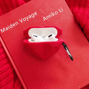 Red Diamond Love Airpods Case Cover for 1/2/pro