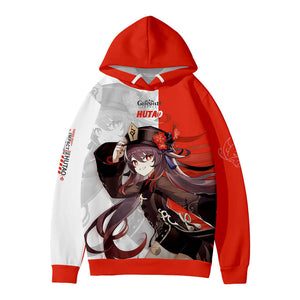 Genshin Impact long Sleeves 3D print hoodie