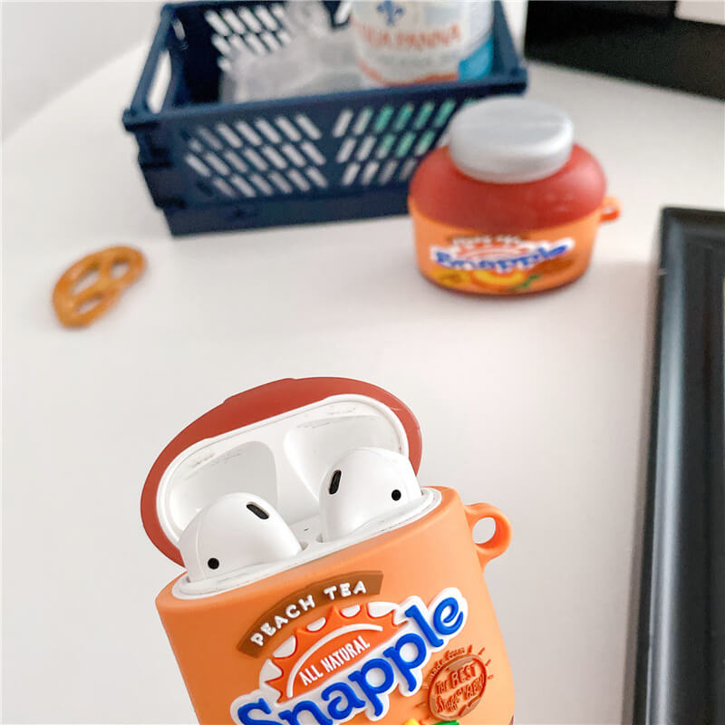 Snapple Peach Tea Airpods Case Cover for 1/2/pro