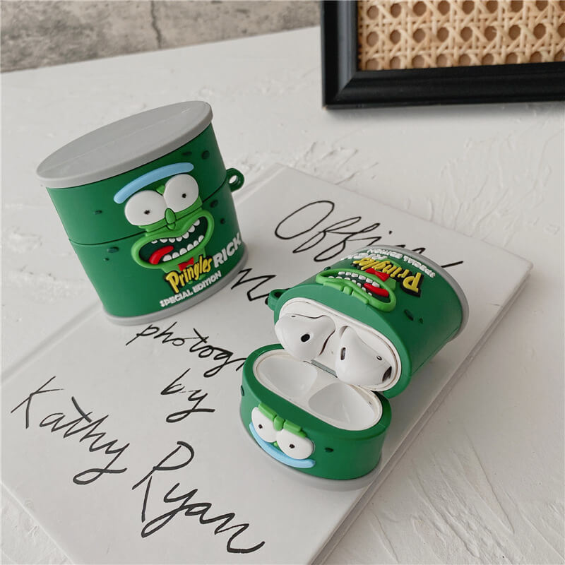Rick and Morty Cucumber Pringles Airpods Case Cover for 1/2/pro
