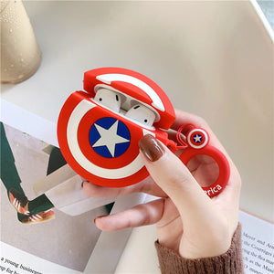 The Captian Shield Airpods Case Cover for 1/2