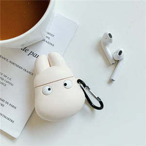 White Totoro Airpods Case Cover for 1/2