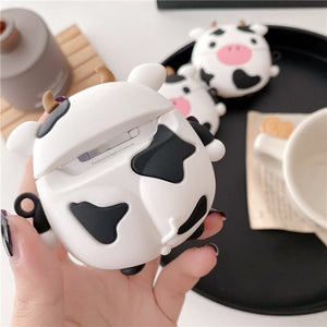 Cute Cow Airpods Case Cover for 1/2/pro