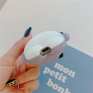 Grey Great White Shark Airpods Case Cover for 1/2/pro/3