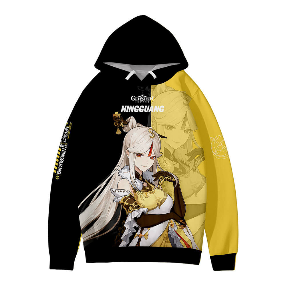 Genshin Impact long Sleeves 3D print hoodie