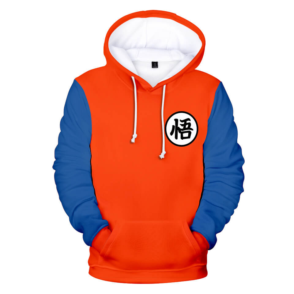 Dragon Ball Goku 3D print long sleeves hoodie(3 colors)