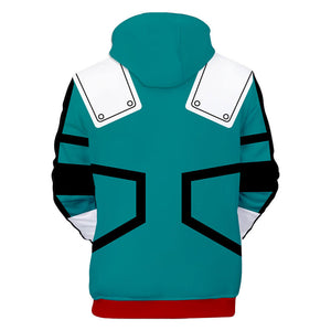My Hero Academia 3D Print cosplay long sleeves hoodie (for kids and adults)