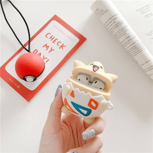 Pokemon Airpods Case Cover for 1/2/pro (Pikachu Charmander Eevee Squirtle Bulbasaur Togepi)