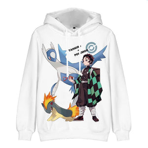 Tangiro x Pokemon long Sleeves hoodie