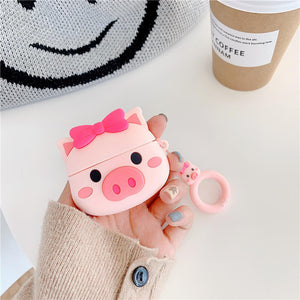 Cute Pig Airpods Case Cover for 1/2/pro