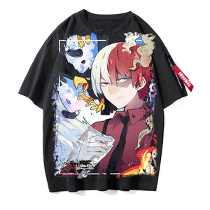 My Hero Academia Todoroki Shoto short sleeves t-shirt 4 style