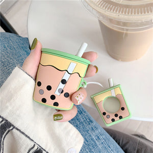 Bubble Tea Airpods Case Cover for 1/2/pro