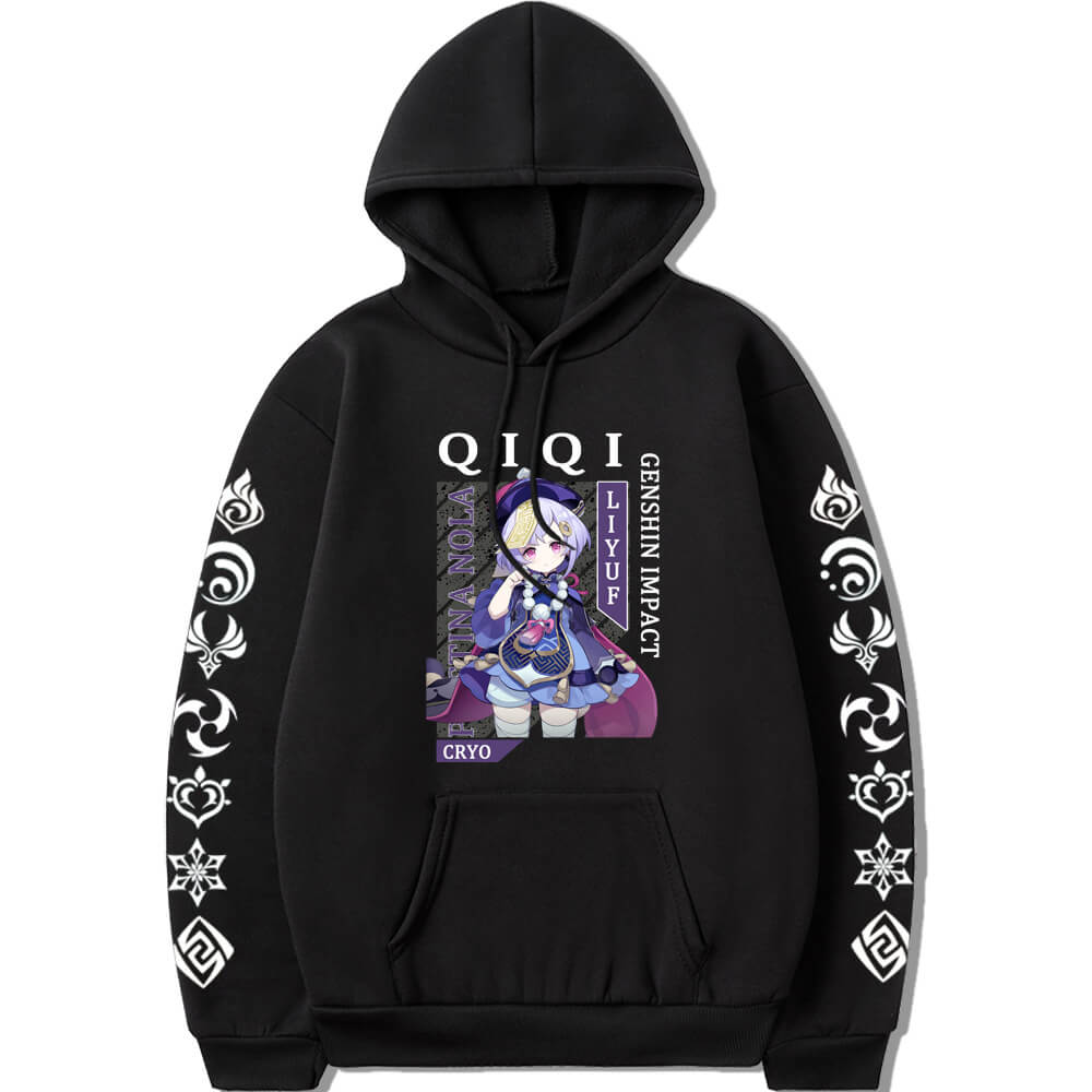 Genshin Impact Cryo Qiqi long sleeves hoodie 6 colors