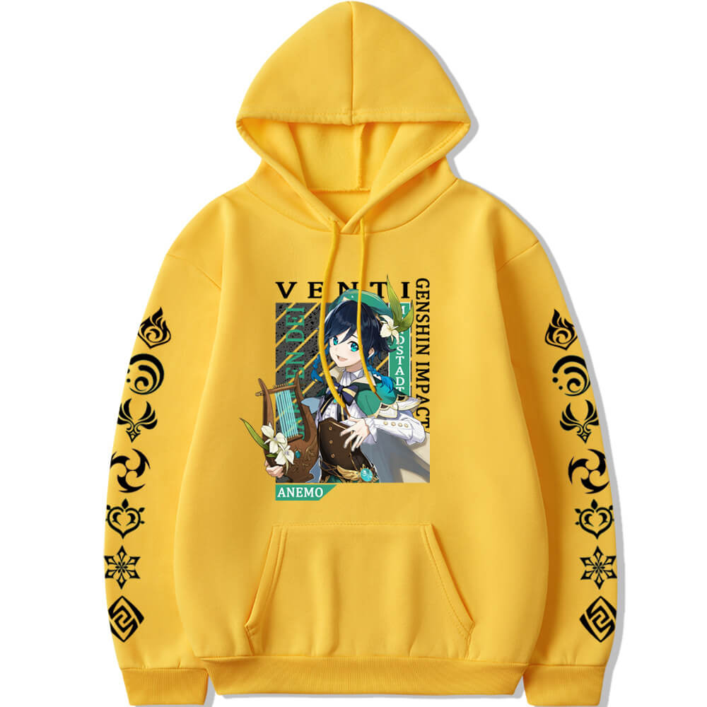 Genshin Impact Anemo Venti long sleeves hoodie 6 colors