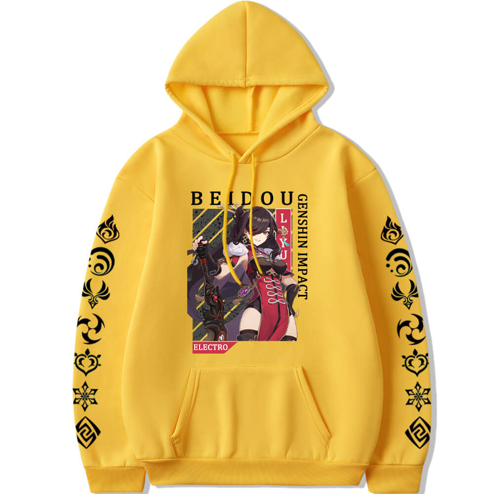 Genshin Impact Electro Beidou long sleeves hoodie 6 colors