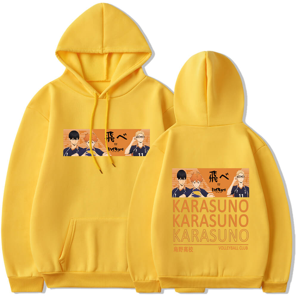 Haikyuu Karasuno Long sleeves hoodie 6 colors