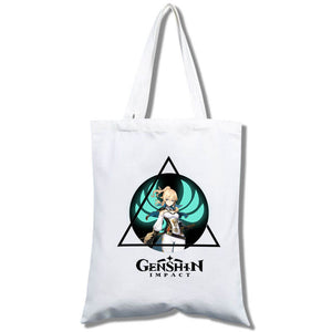 Genshin Impact Canvas Tote Bag Shopping Bag