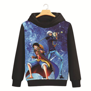 One Piece luffy Long sleeves hoodie 2 color