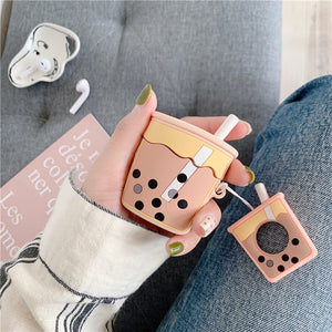 Bubble Tea Airpods Case Cover for 1/2/pro