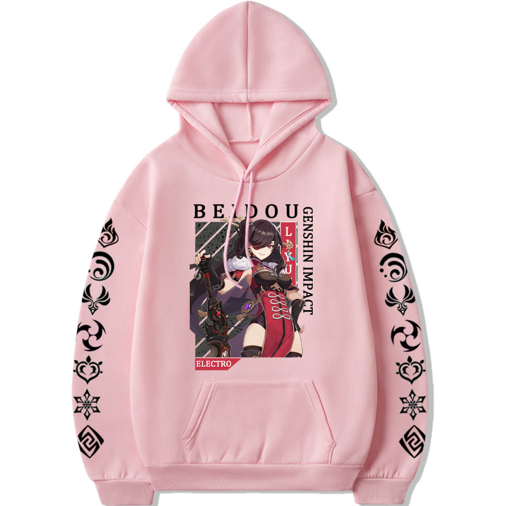 Genshin Impact Electro Beidou long sleeves hoodie 6 colors