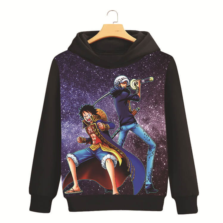 One Piece luffy Long sleeves hoodie 2 color