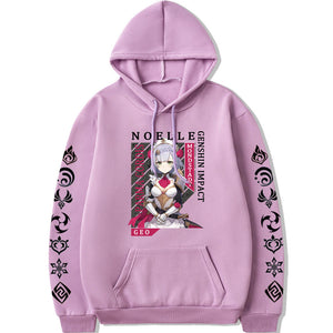 Genshin Impact Geo Noelle long sleeves hoodie 6 colors
