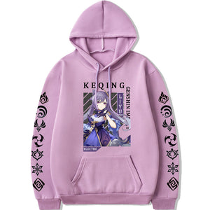 Genshin Impact Elecro Keqing long sleeves hoodie 6 colors