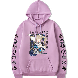 Genshin Impact Hydro Barbara long sleeves hoodie 6 colors