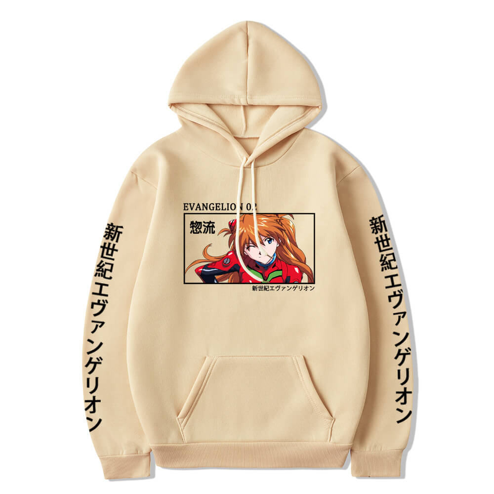 Neon Genesis Evangelion Asuka Langley Soryu long sleeves hoodie 6 colors