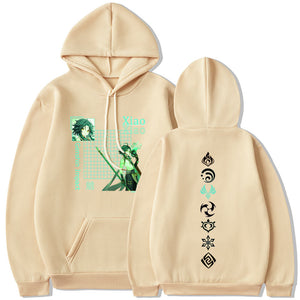 Genshin Impact Anemo Xiao long sleeves hoodie 6 colors