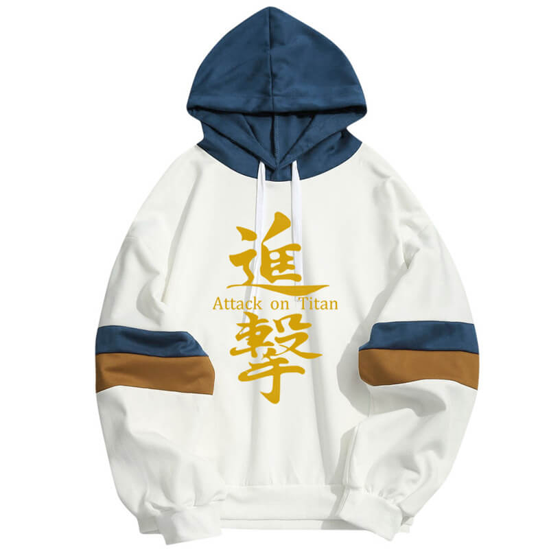 Attack on Titan "Attack on" Characters Long Sleeve Hoodie