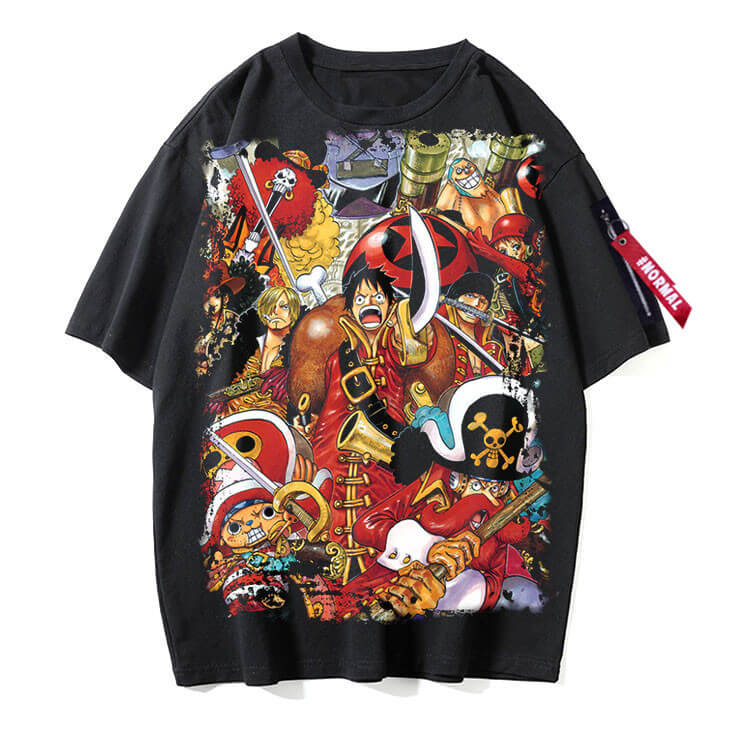 One Piece Luffy sleeves t-shirt 2 style
