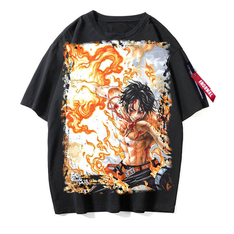 One Piece Ace short sleeves t-shirt 2 style