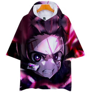 Demon Slayer Tanjiro Kamado 3D print long sleeves hoodie