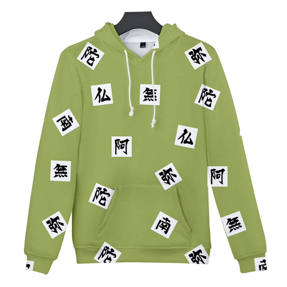 Demon Slayer Himejima Gyoumei long sleeves hoodie For Adults and Kids